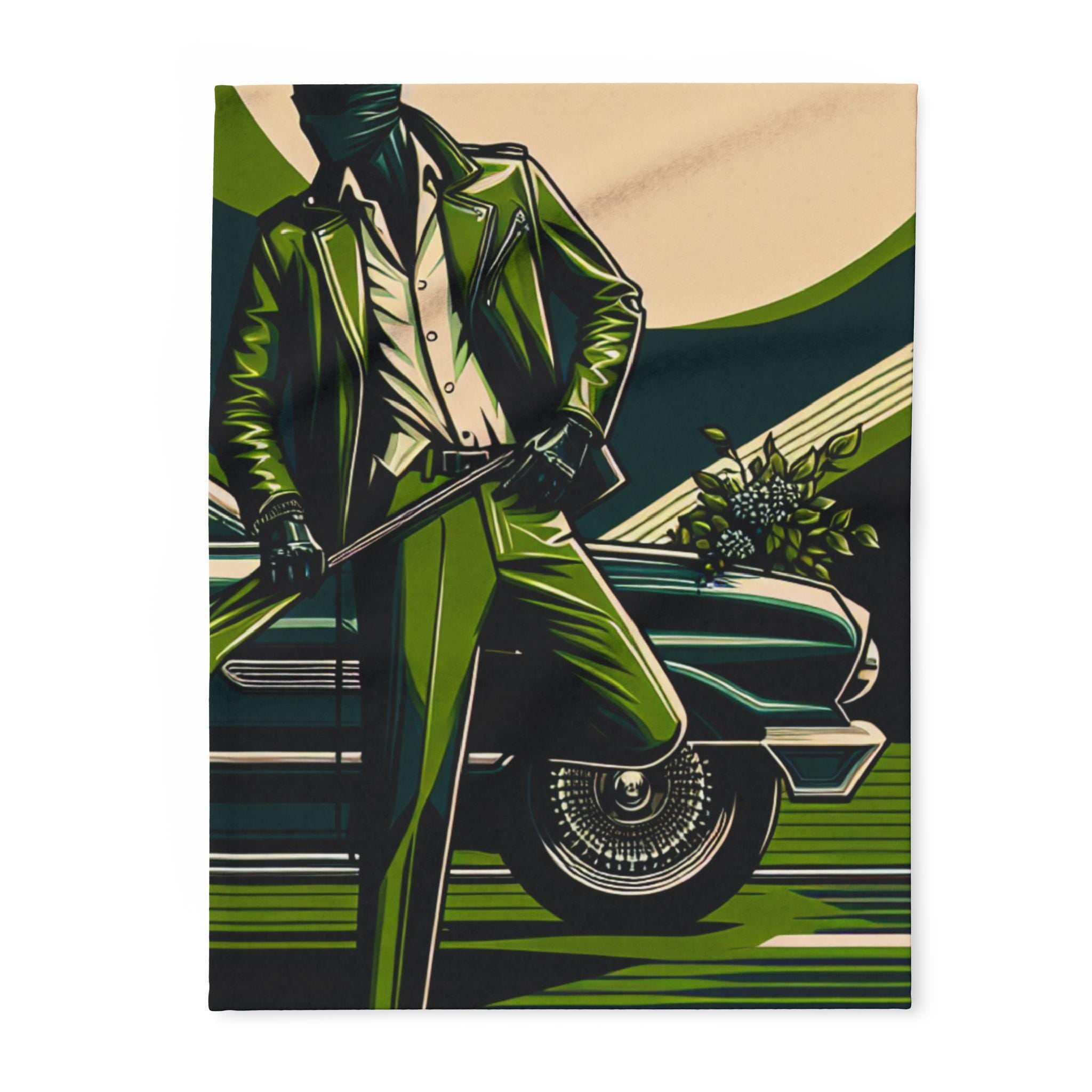 Stylish Arctic Fleece Blanket with Retro Car Design, Cozy Home Decor, Gift for Car Enthusiasts, Warm Throw for Living Room, Vintage [...]