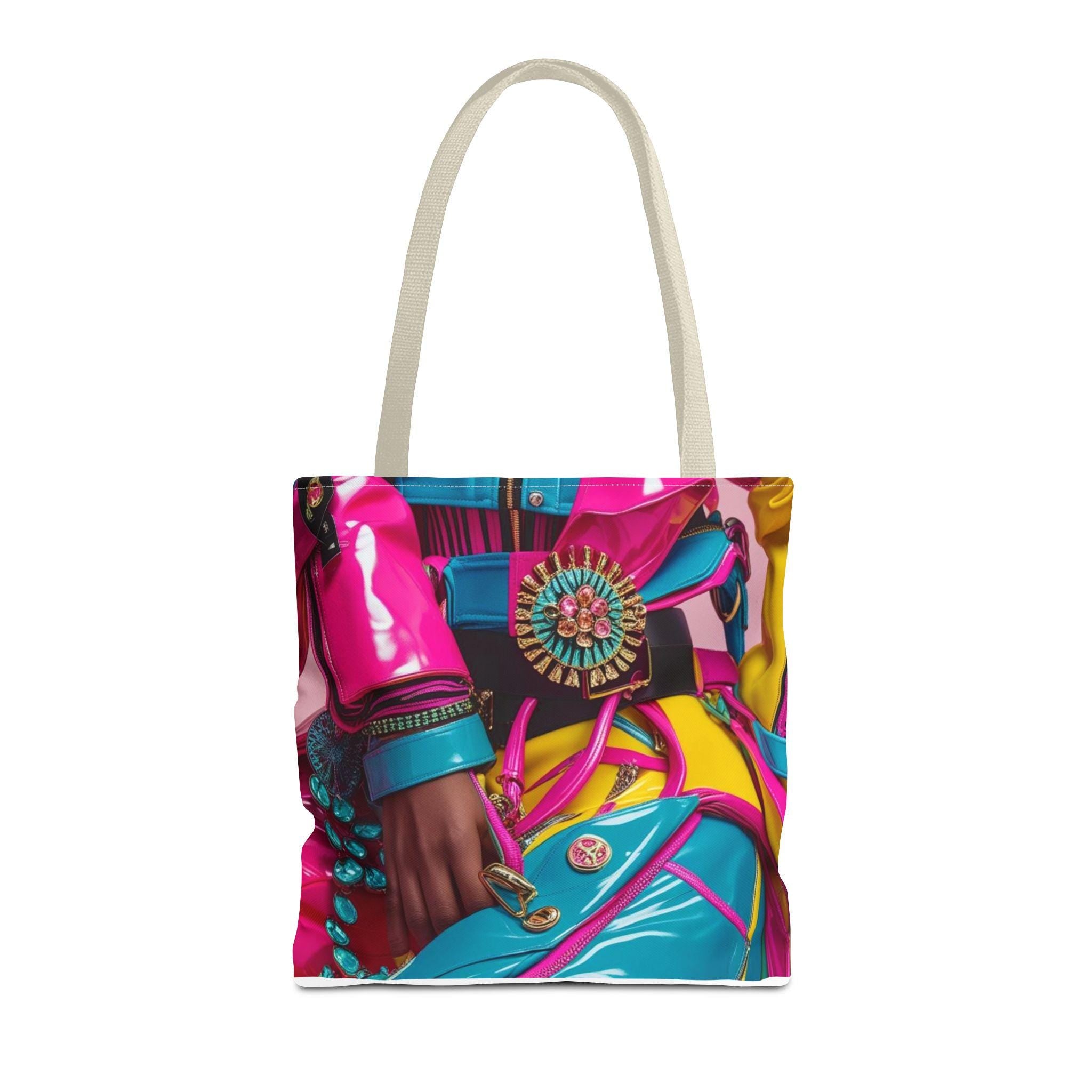 Vibrant Fashion Tote Bag, AOP Design, Stylish Shopping Bag, Daily Use Accessory, Perfect for Gifts and Events