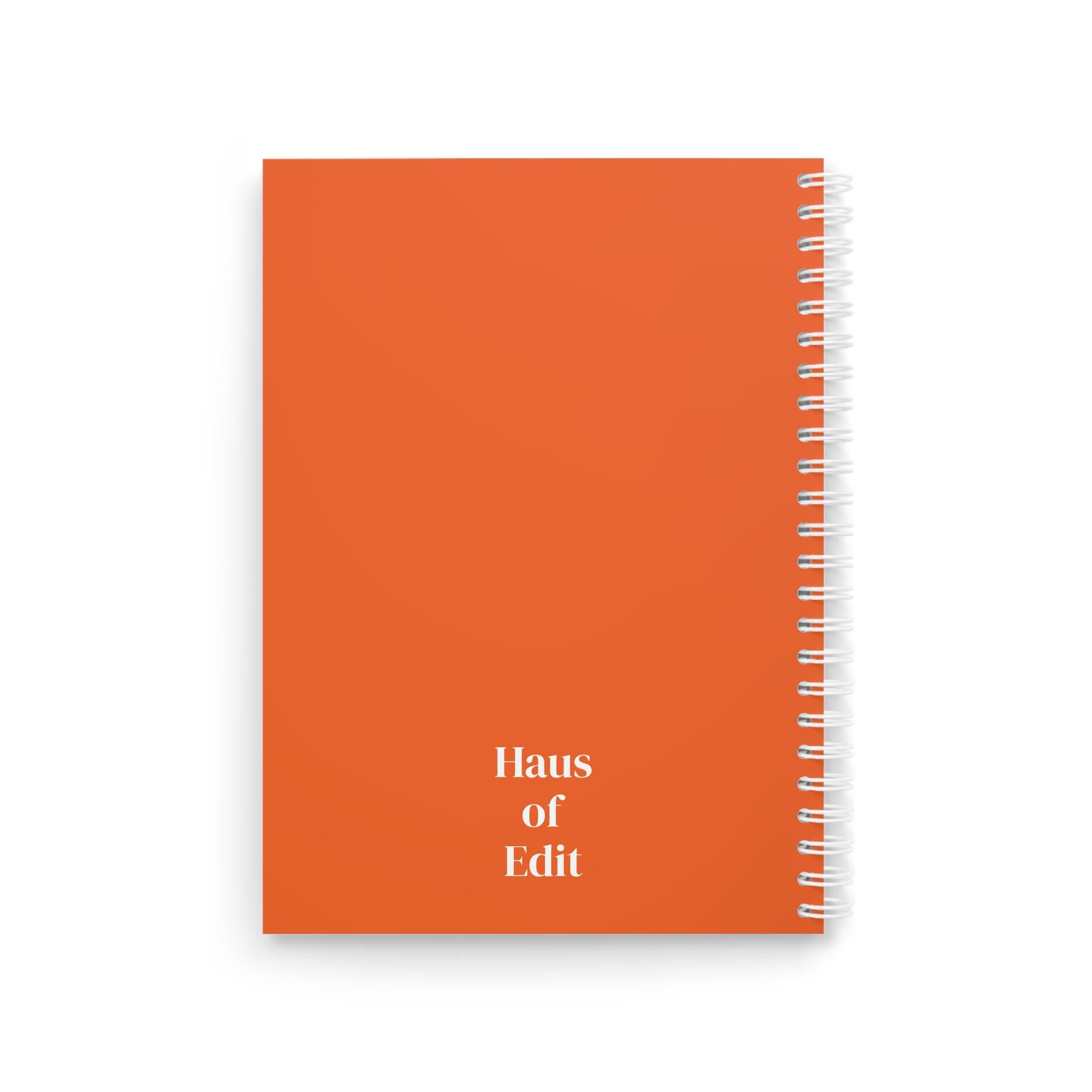 Spiral Notebook by Haus of Edit
