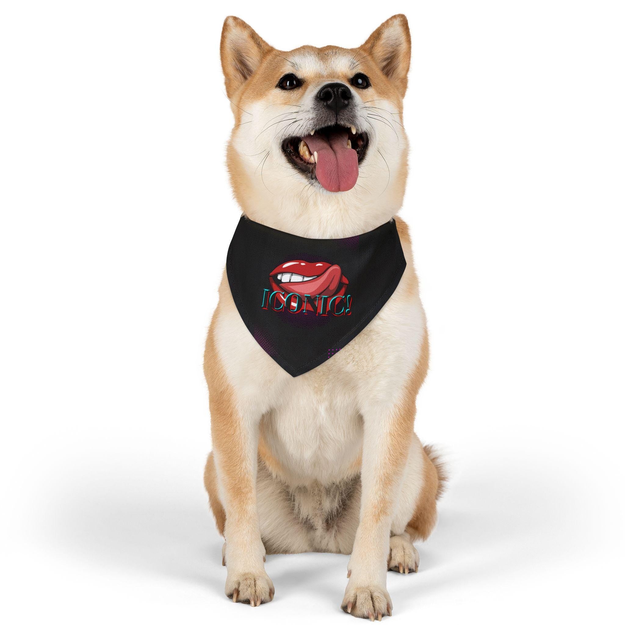 Stylish Pet Bandana Collar - 'ICONIC!' Design for Trendy Dogs, Perfect for Dog Lovers, Gifts for Pet Birthdays, Everyday Wear, Fun [...]