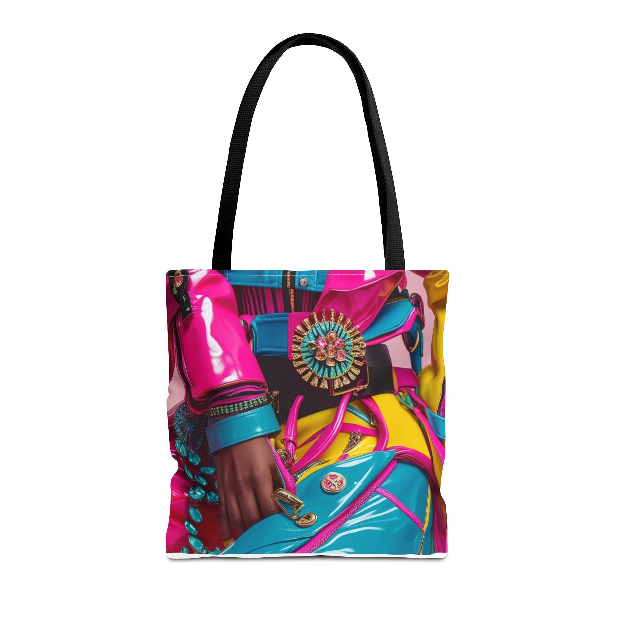 Vibrant Fashion Tote Bag, AOP Design, Stylish Shopping Bag, Daily Use Accessory, Perfect for Gifts and Events