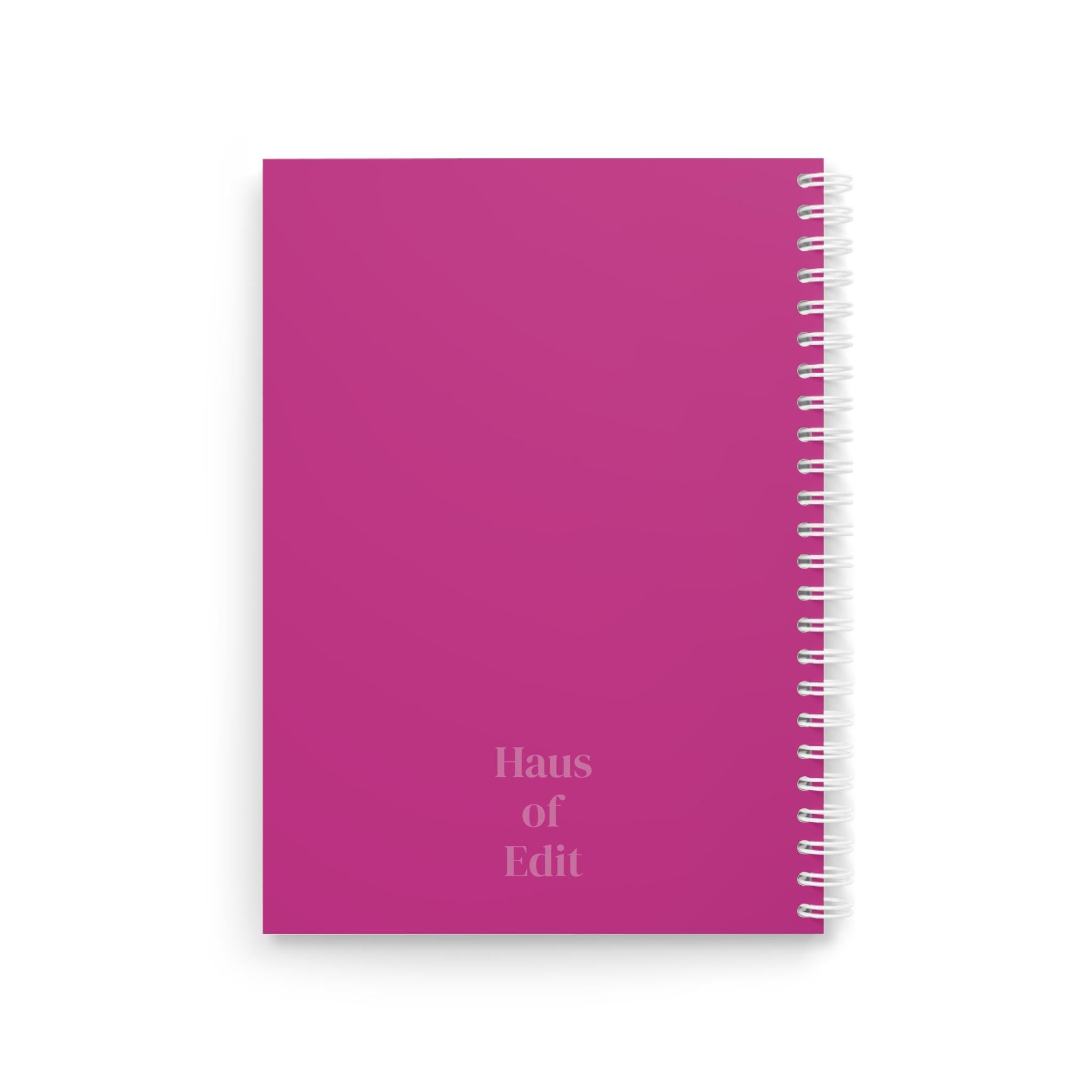 Copy of Copy of Copy of Fashion Spiral Notebook by Haus of Edit