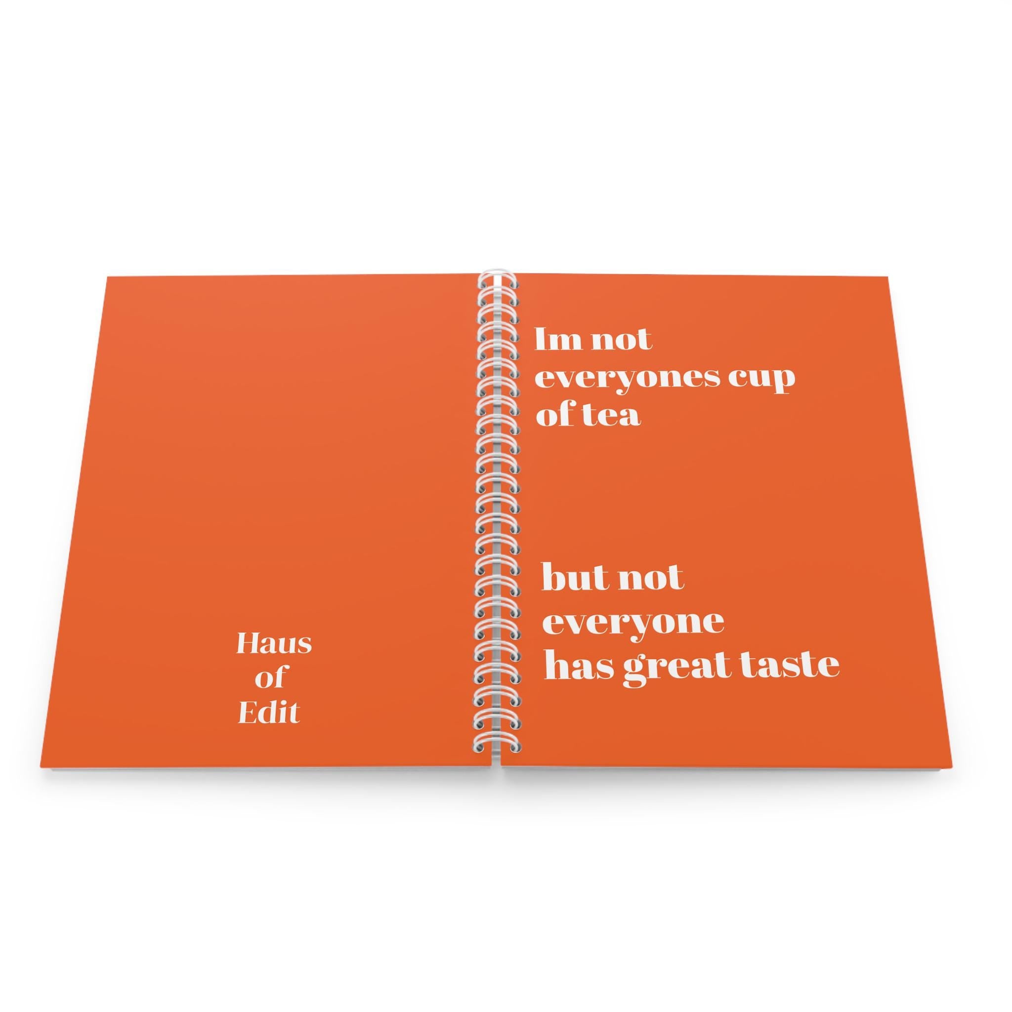 Spiral Notebook by Haus of Edit