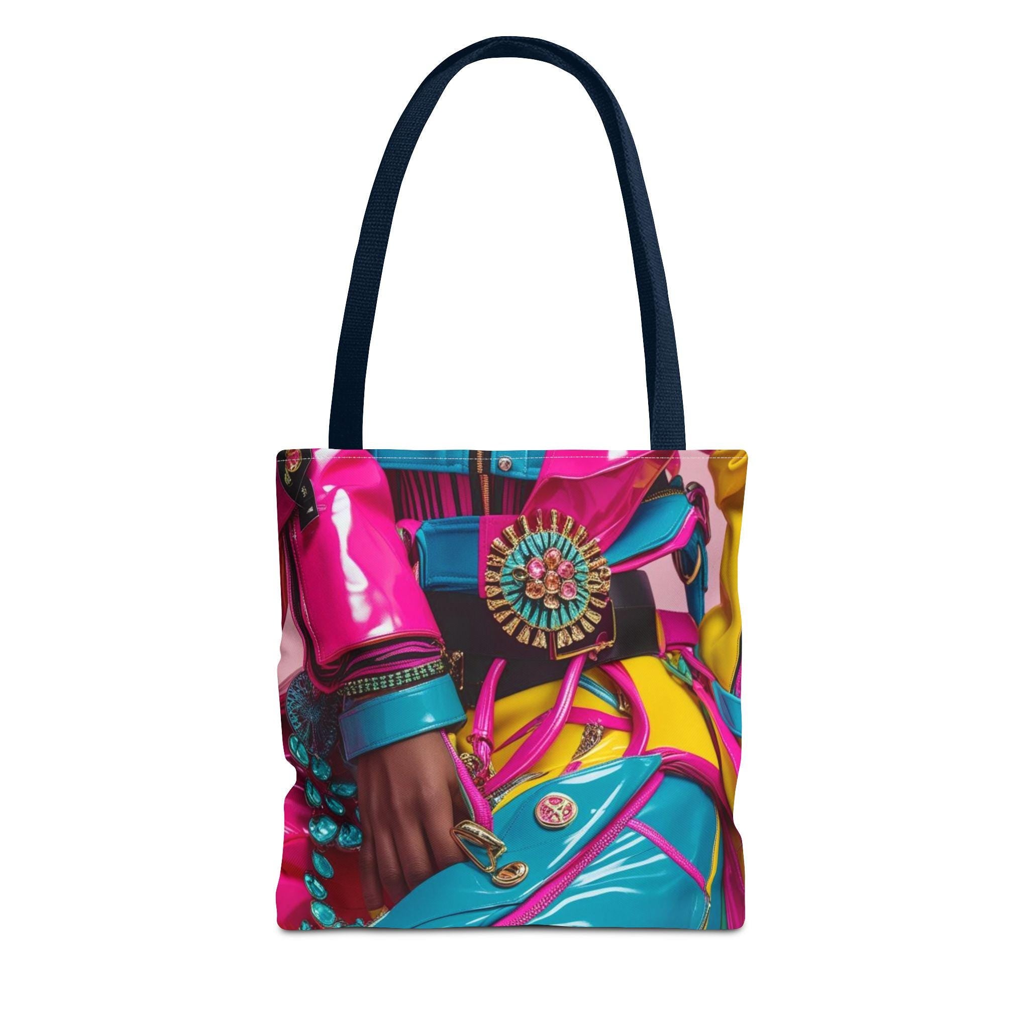 Vibrant Fashion Tote Bag, AOP Design, Stylish Shopping Bag, Daily Use Accessory, Perfect for Gifts and Events