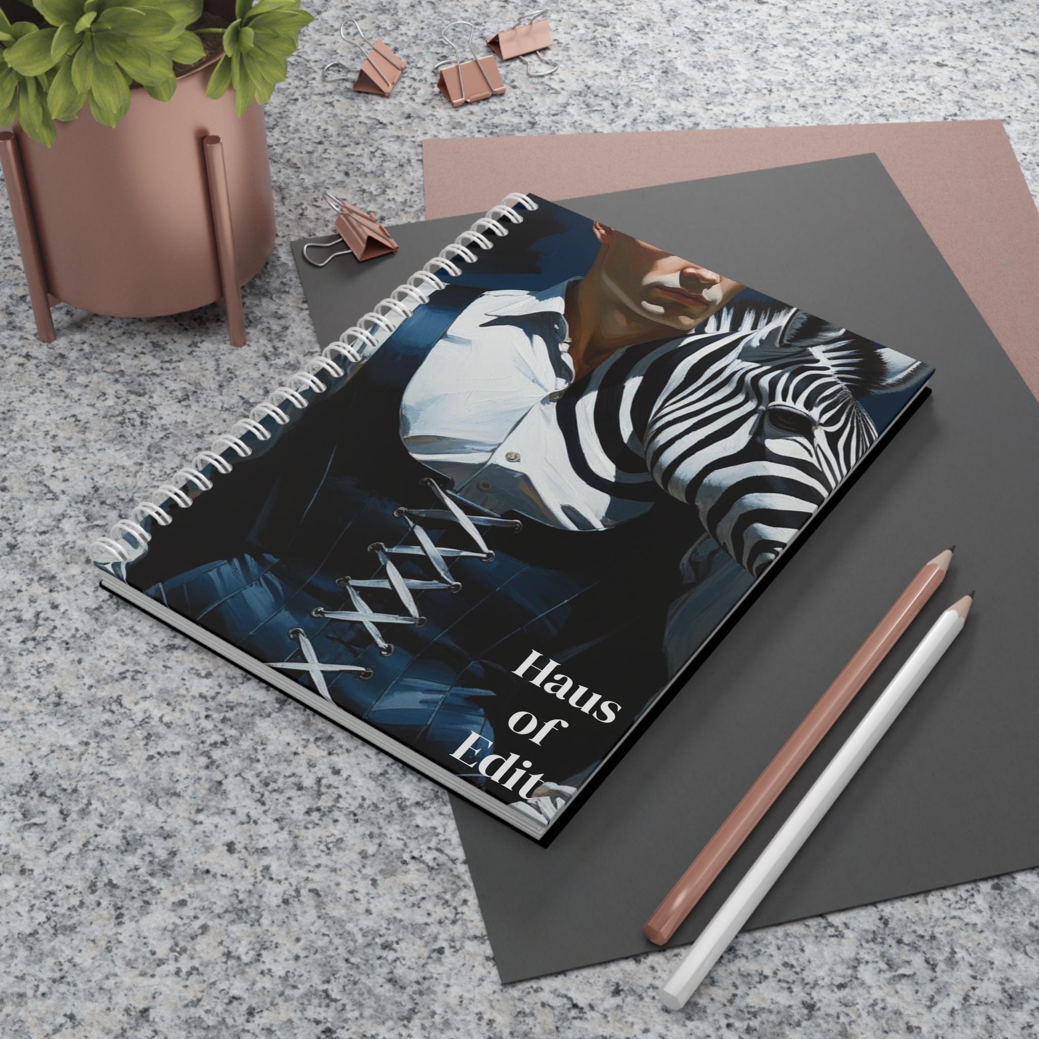 Zebra Head Spiral Notebook
