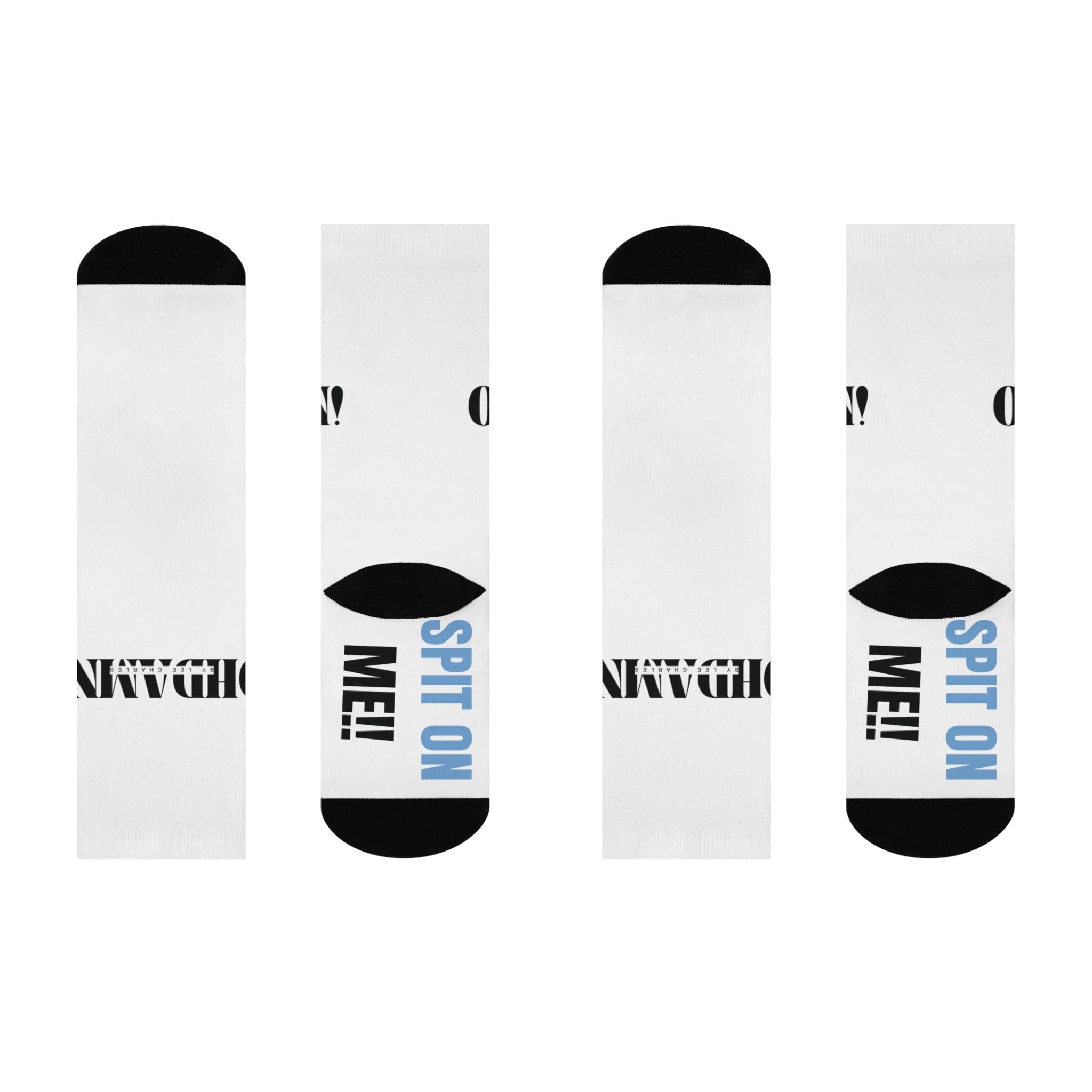 Fetish Socks, Oh Damn Fetishwear, Unique Crew Socks, Trendy Socks, Bold Sock Design, Fetish Clothing