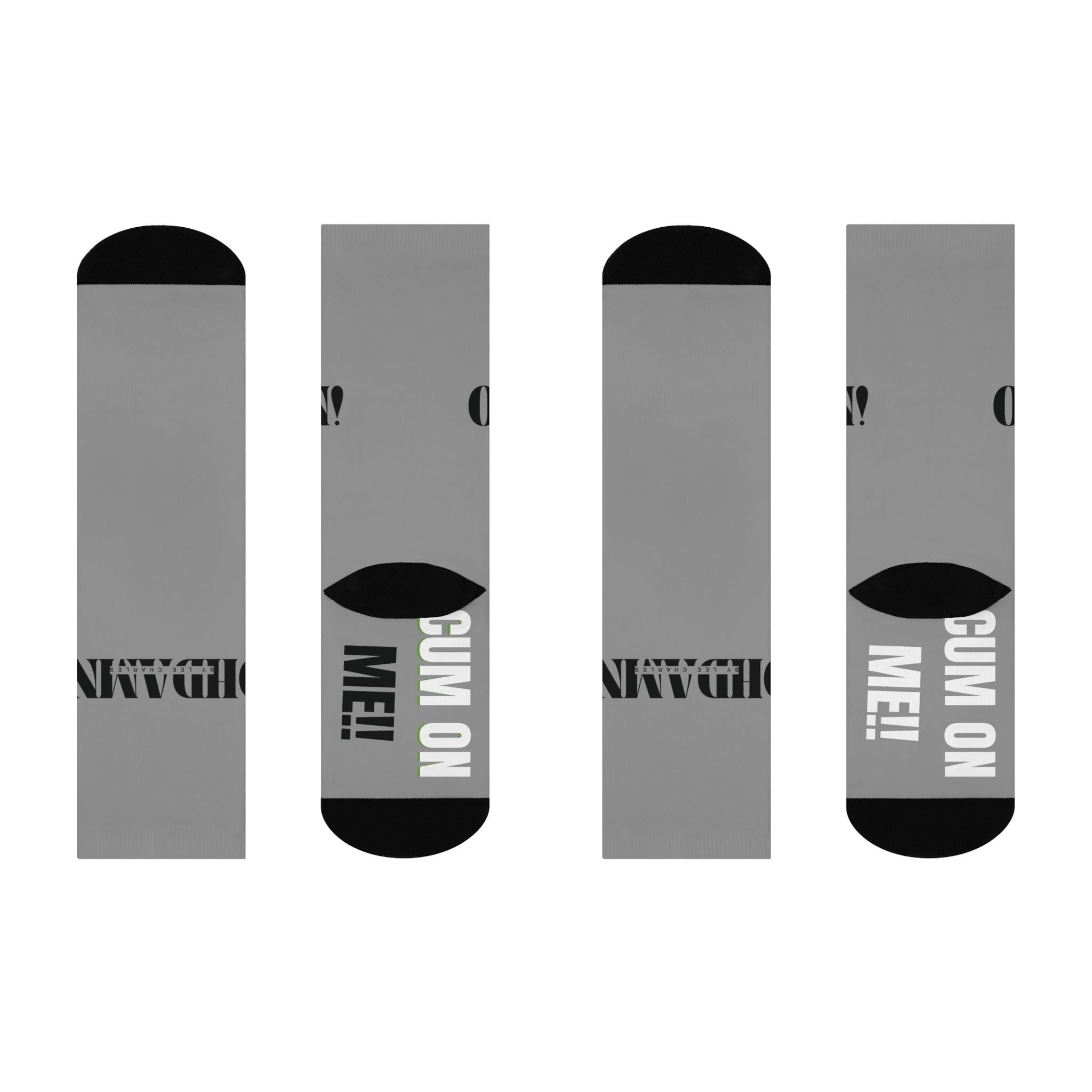 Fetish Socks, Oh Damn Fetishwear, Unique Crew Socks, Trendy Socks, Bold Sock Design, Fetish Clothing