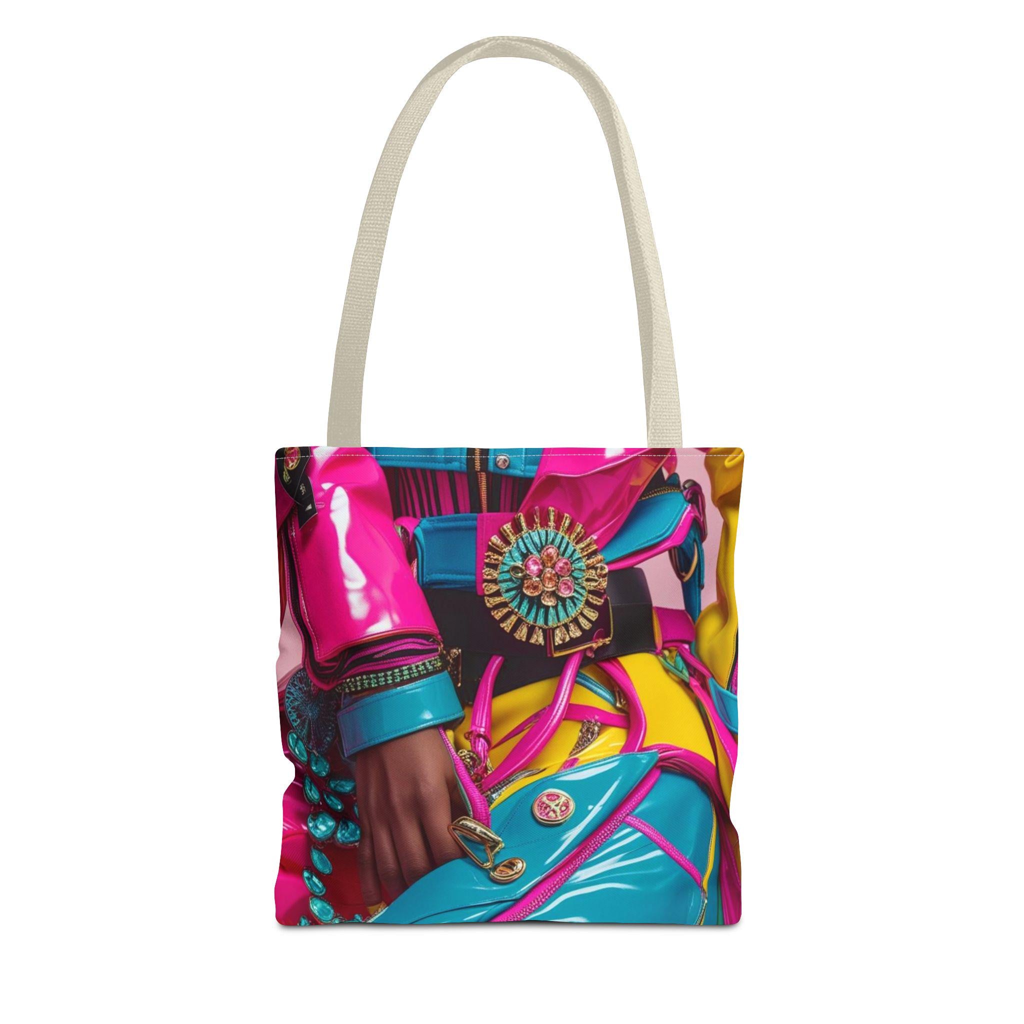 Vibrant Fashion Tote Bag, AOP Design, Stylish Shopping Bag, Daily Use Accessory, Perfect for Gifts and Events