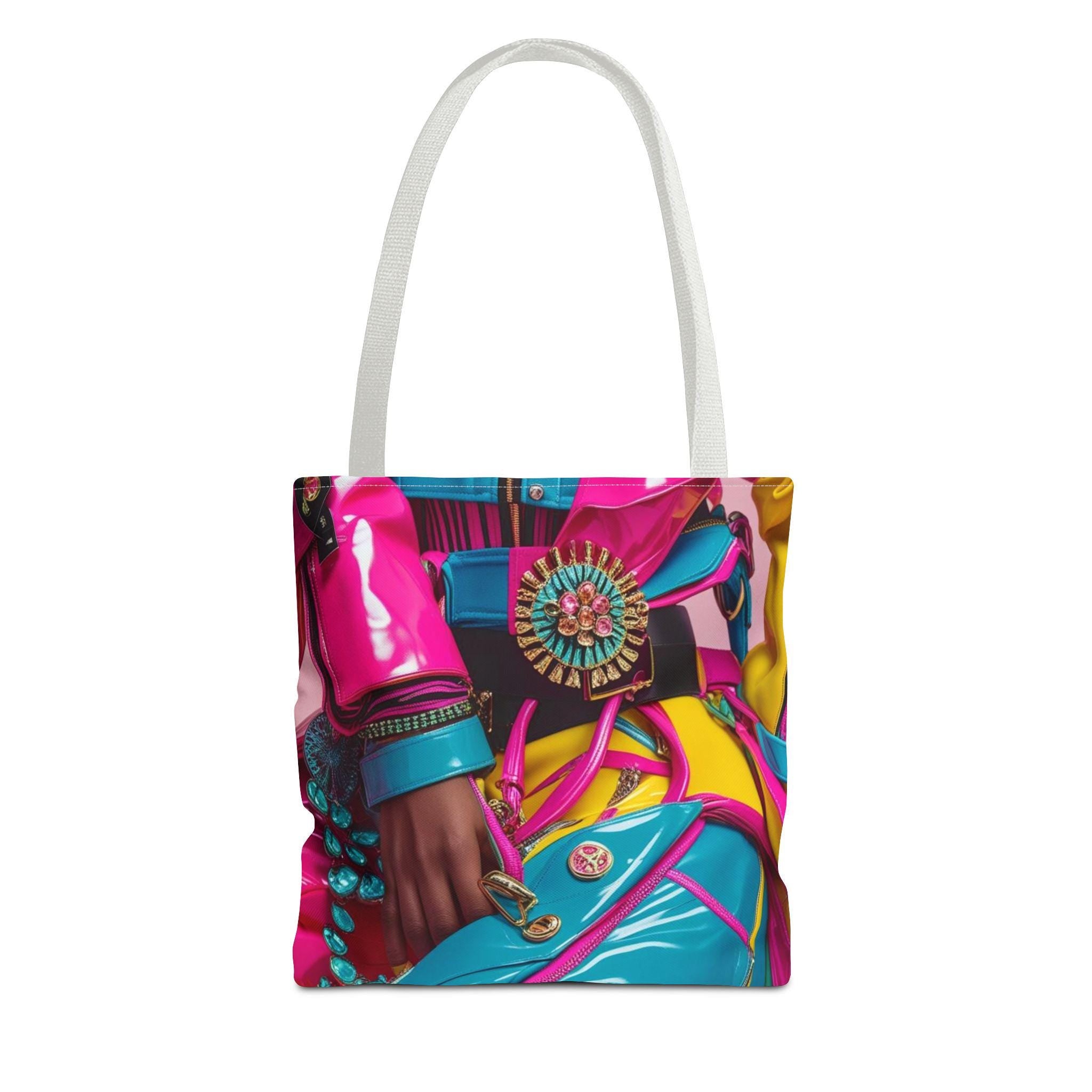 Vibrant Fashion Tote Bag, AOP Design, Stylish Shopping Bag, Daily Use Accessory, Perfect for Gifts and Events