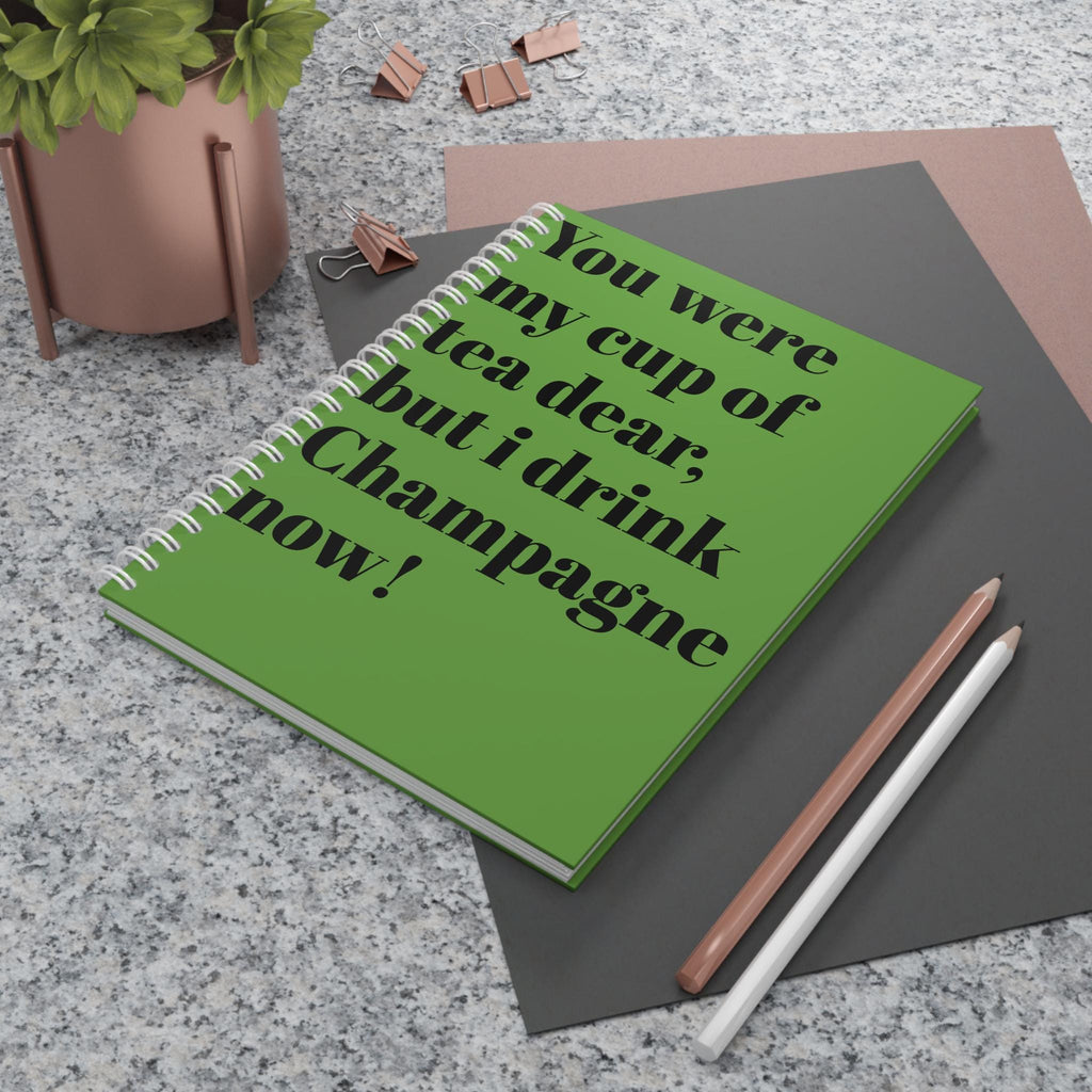 Champagne Spiral Notebook by Haus of Edit