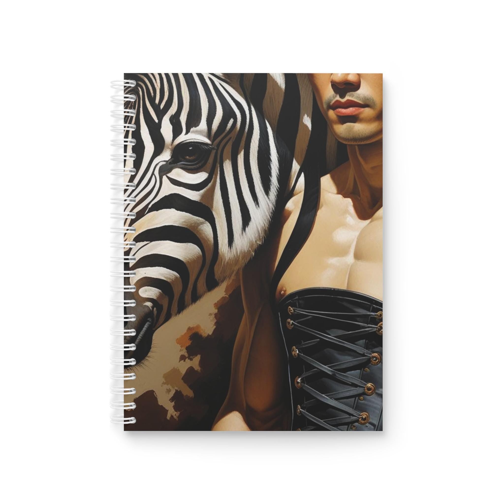 Girdle Man and Zebra Spiral Notebook