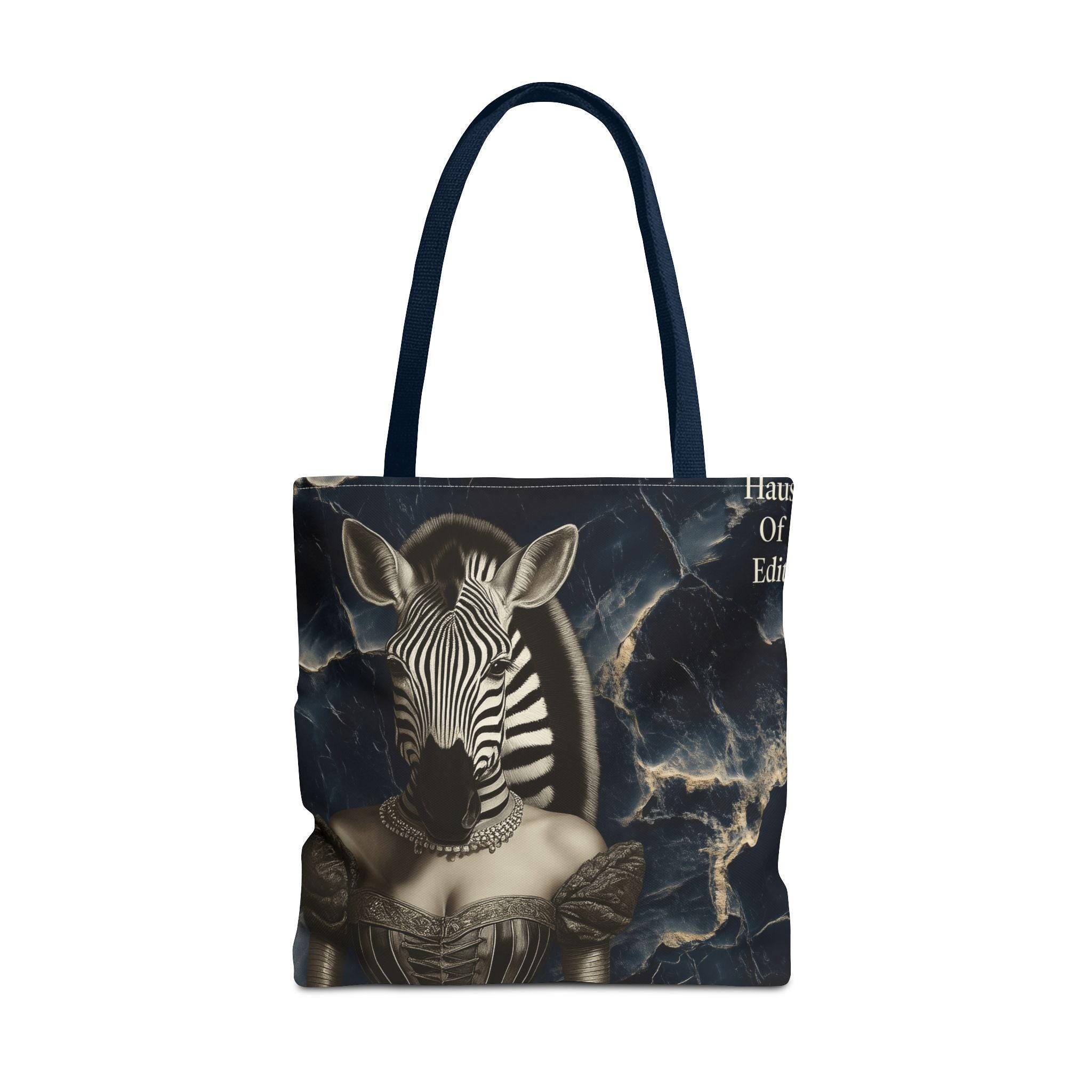 Zebra Woman Tote Bag, Black and White Shopping Tote, Stylish Eco-Friendly Shoulder Bag, Fashion Print Handbag, Unique Gift for Her, African