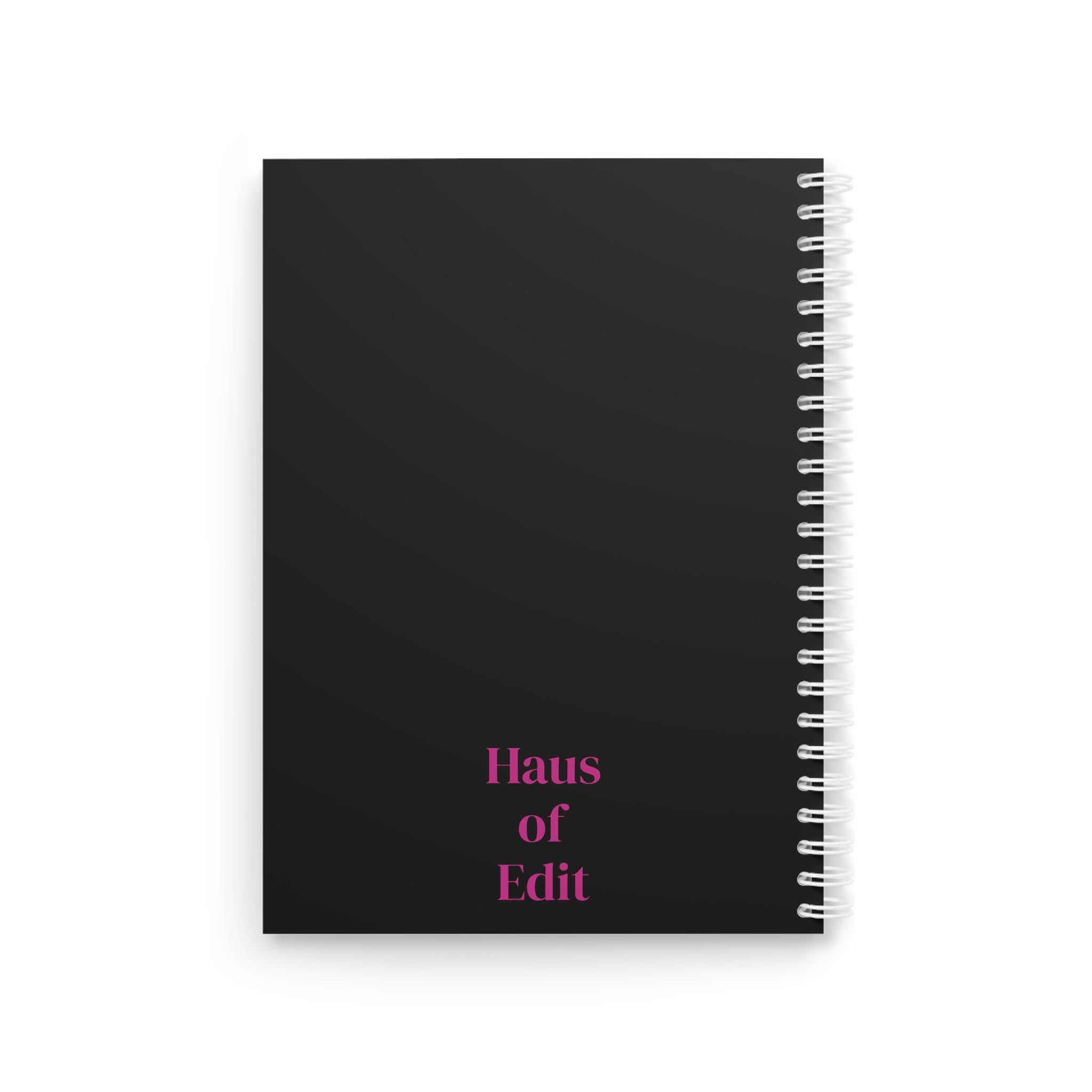 Vibrant Artistic Spiral Notebook, Fashion Journal, Creative Writing, Gift for Anyone, Haus of Edit, Colorful Notepad