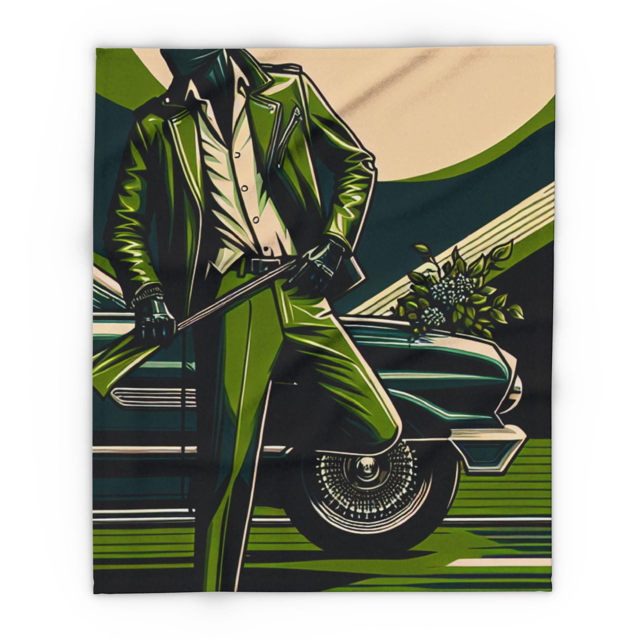 Stylish Arctic Fleece Blanket with Retro Car Design, Cozy Home Decor, Gift for Car Enthusiasts, Warm Throw for Living Room, Vintage [...]