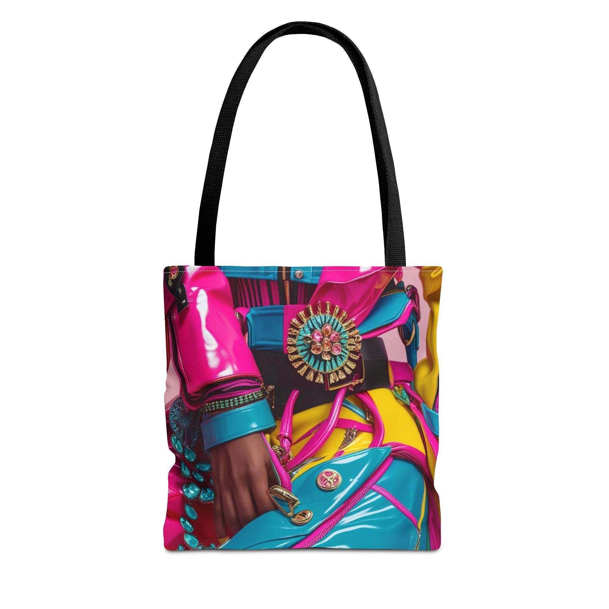 Vibrant Fashion Tote Bag, AOP Design, Stylish Shopping Bag, Daily Use Accessory, Perfect for Gifts and Events