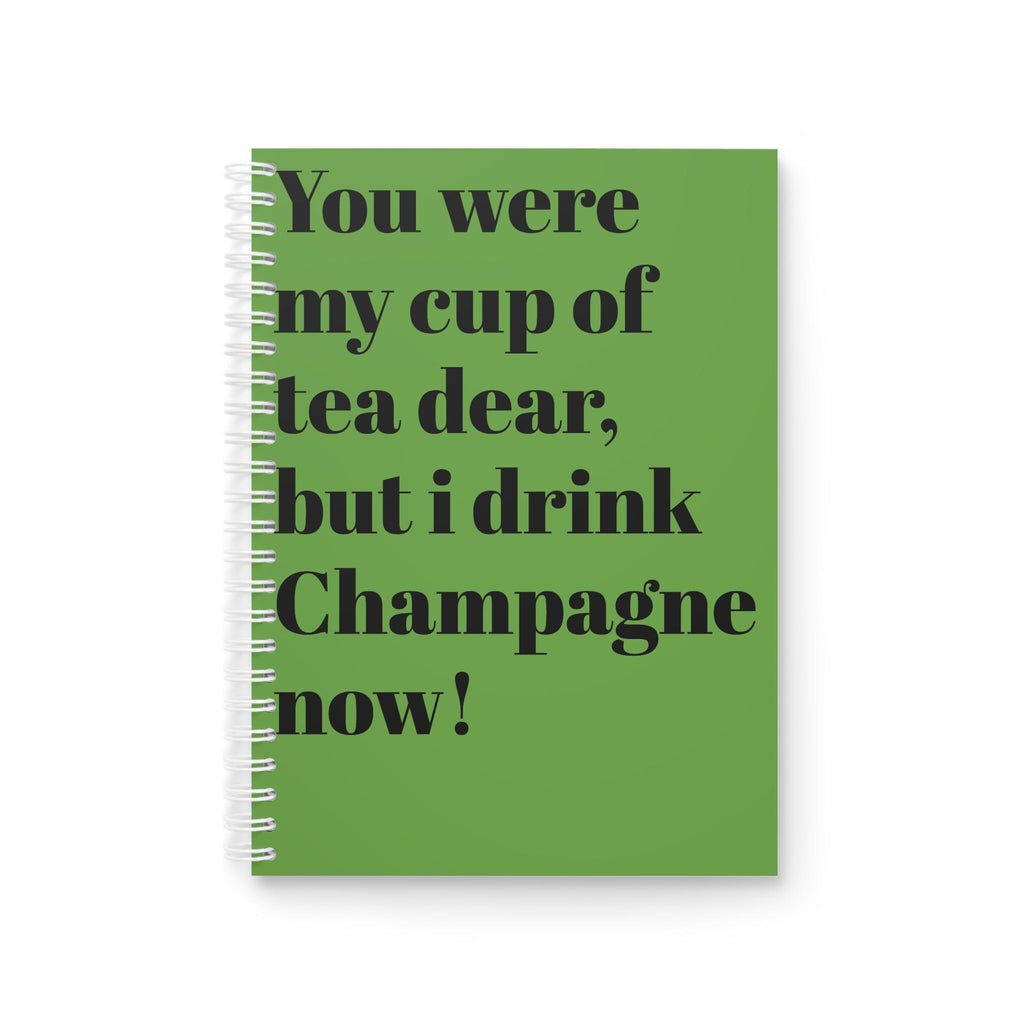 Champagne Spiral Notebook by Haus of Edit