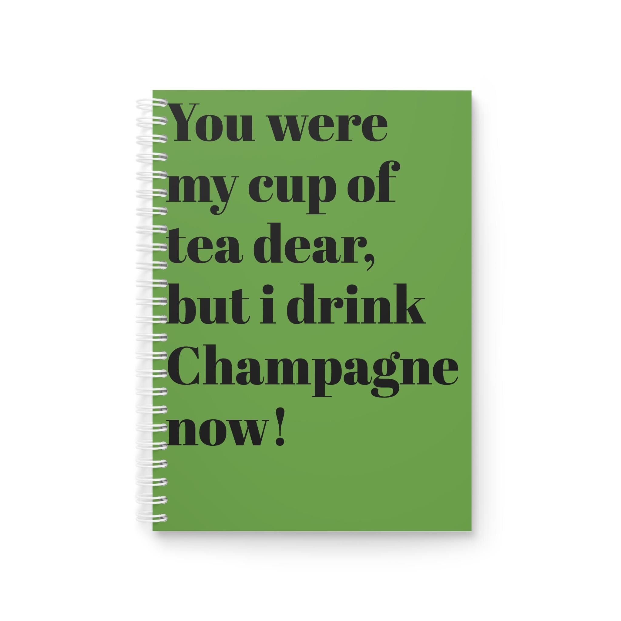 Champagne Spiral Notebook by Haus of Edit