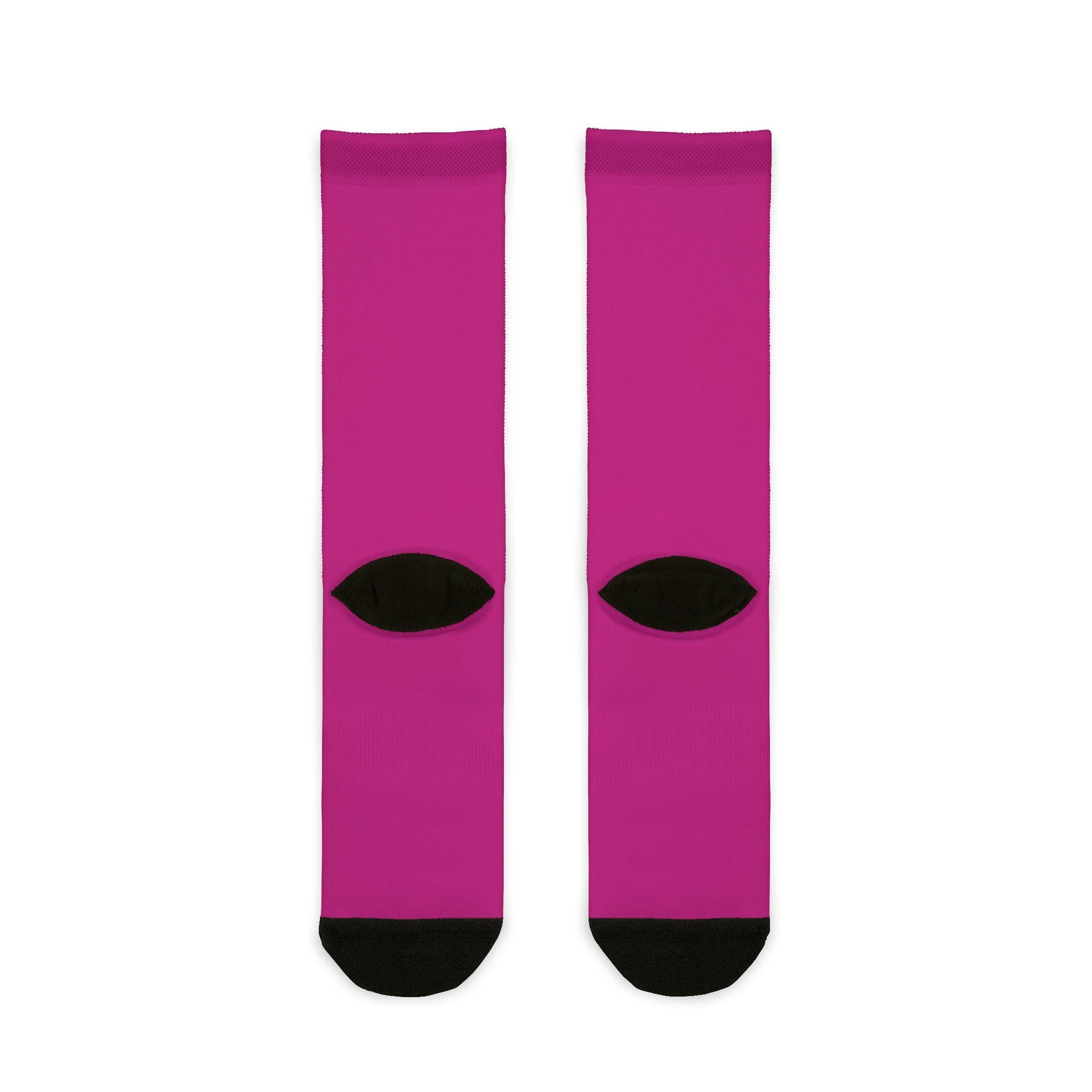 Vibrant Sunset Sublimation Crew Socks | Fun, Colorful Gift for Summer, Trendy Fashion, Beach Vibes, Cozy Comfort