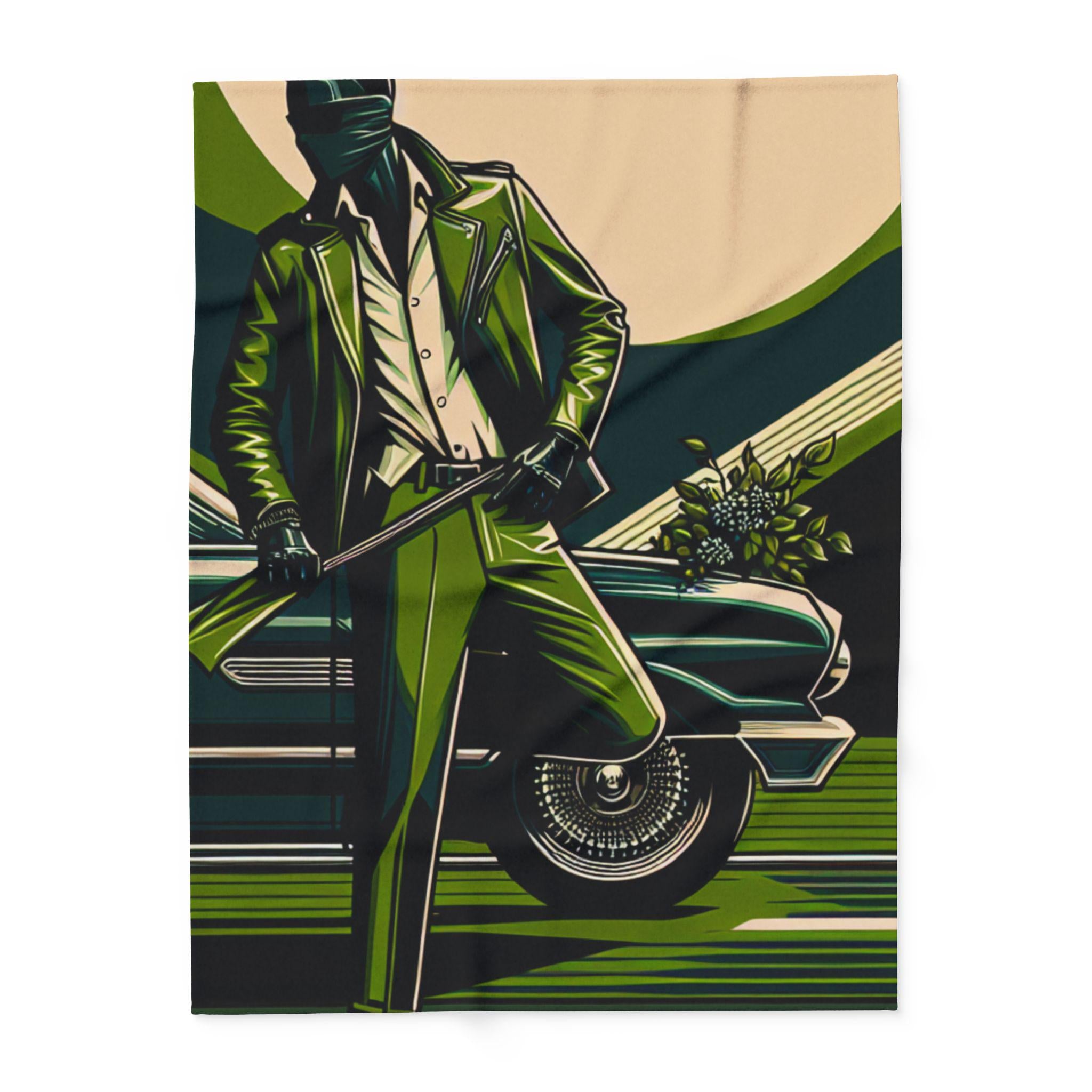 Stylish Arctic Fleece Blanket with Retro Car Design, Cozy Home Decor, Gift for Car Enthusiasts, Warm Throw for Living Room, Vintage [...]