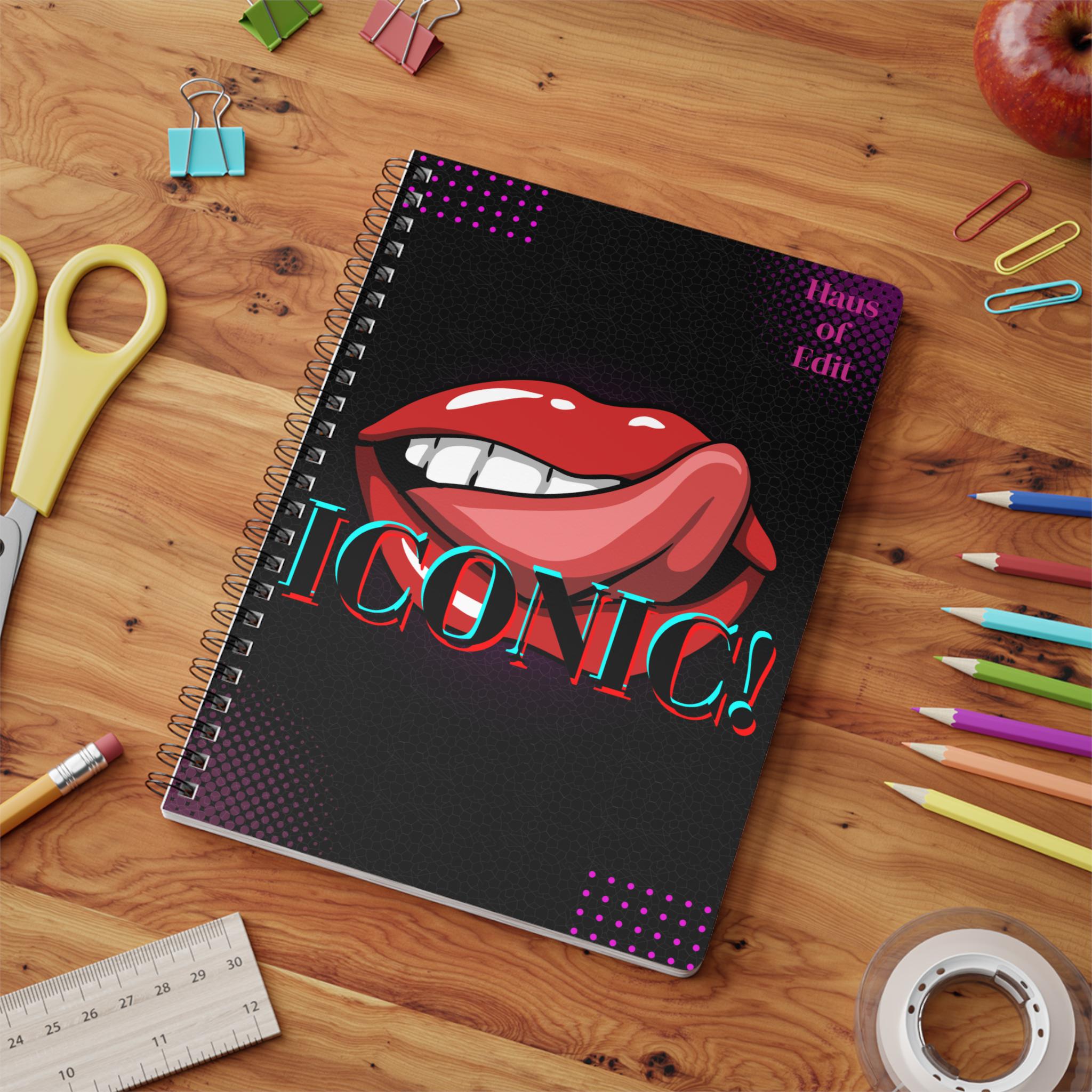 Pop Art Notebook, A5 Wirobound Softcover Journal for Artists and Creatives, Iconic Design Inspires Artistic Ideas, Sketchbook Gift for