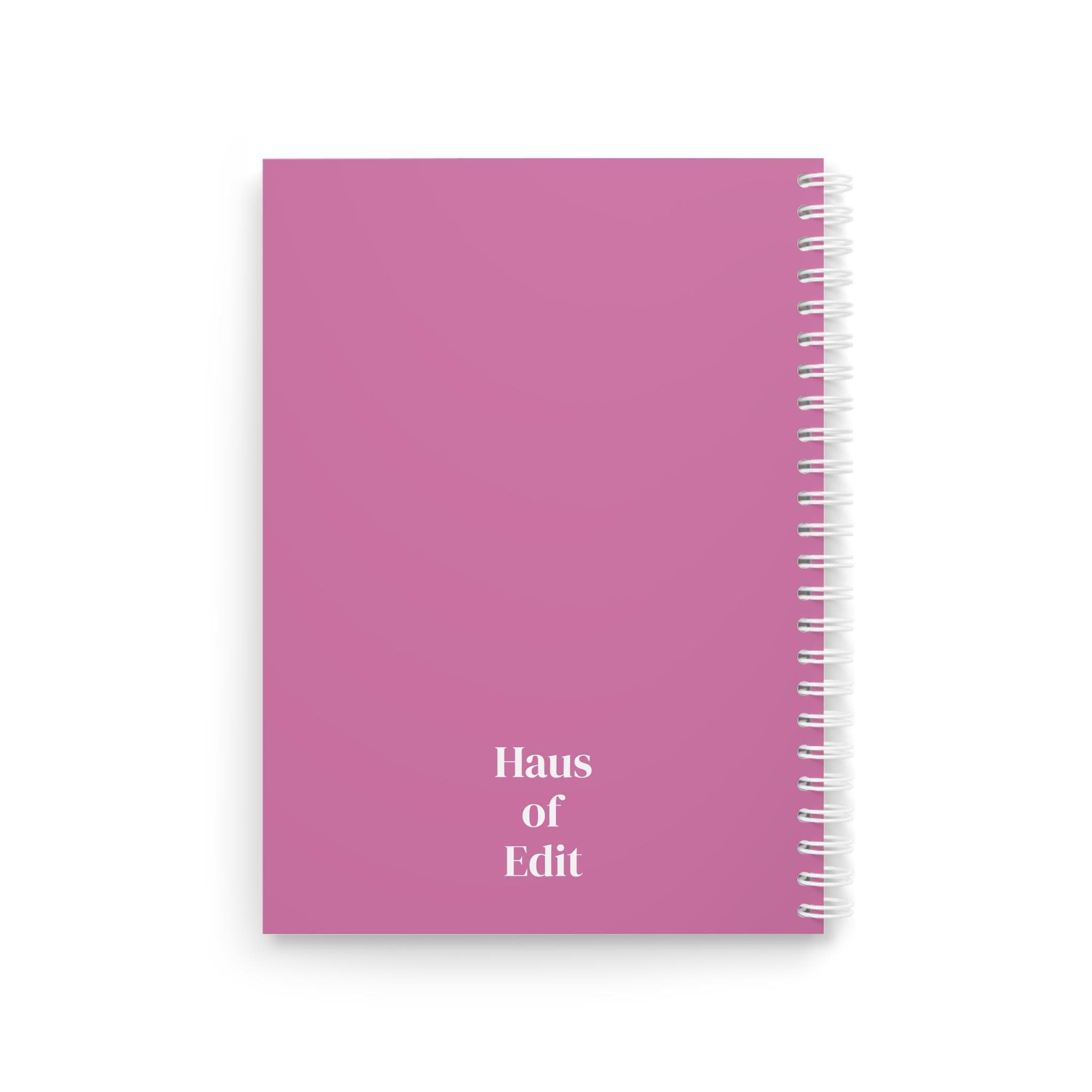 Copy of Copy of Copy of Fashion Spiral Notebook by Haus of Edit
